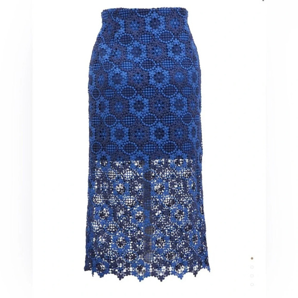 ! SANDRO  LACE-JACQUARD SKIRT size 2 - Picture 1 of 6